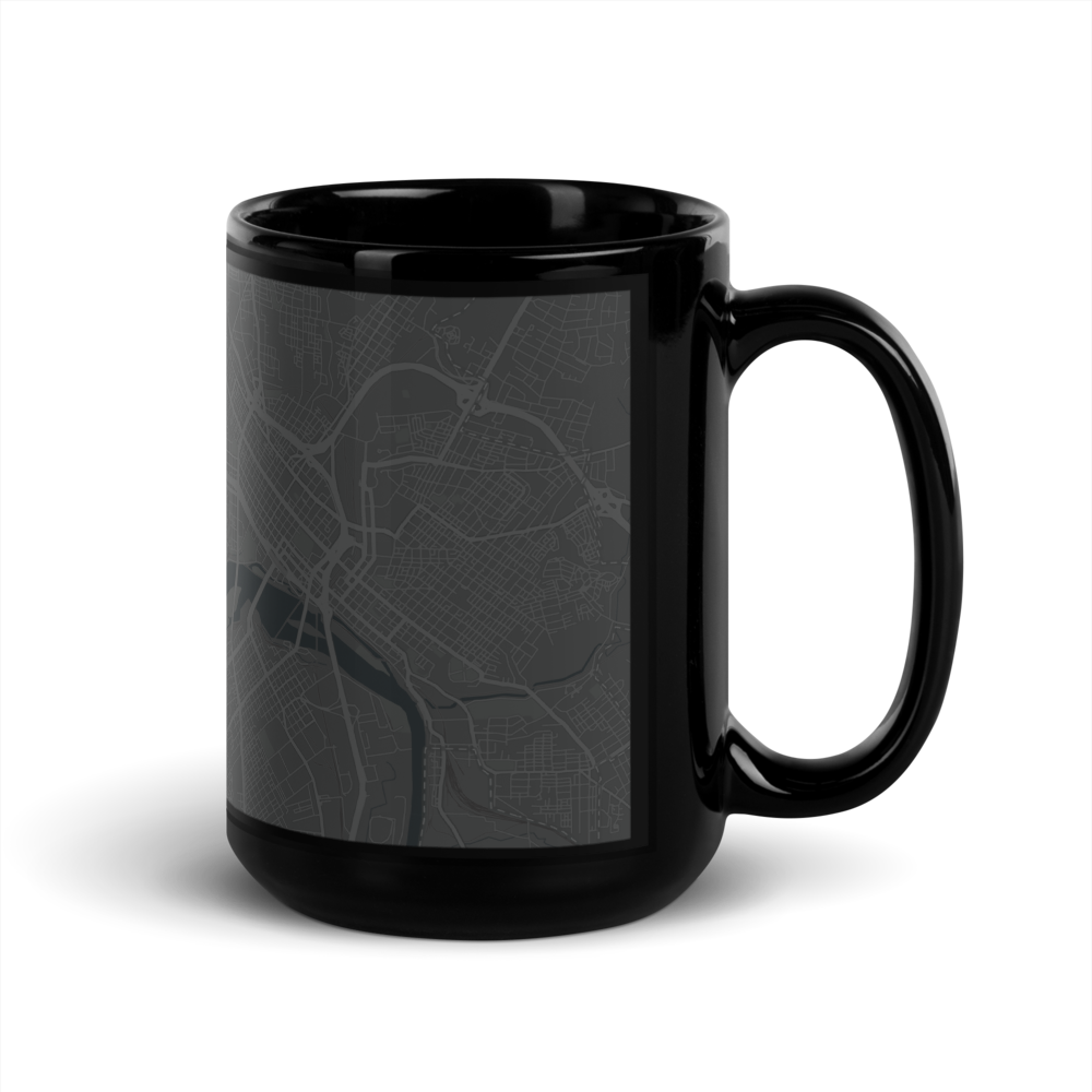 RVA MAP | DARK | Black Mug (11 oz & 15 oz options)