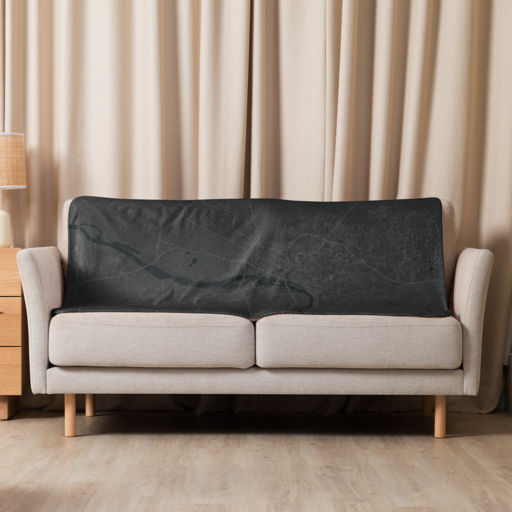 RVA MAP | DARK | Sherpa blanket