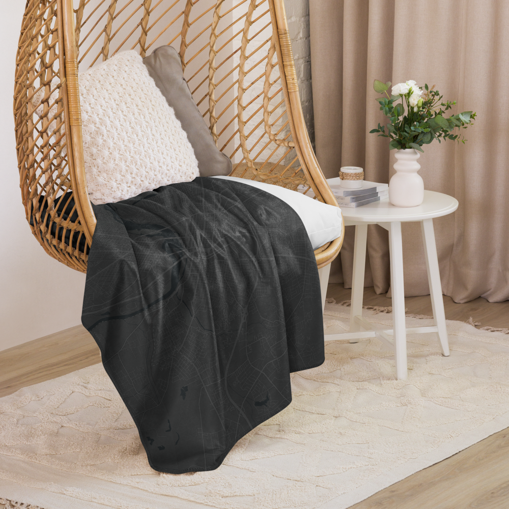 RVA MAP | DARK | Sherpa blanket