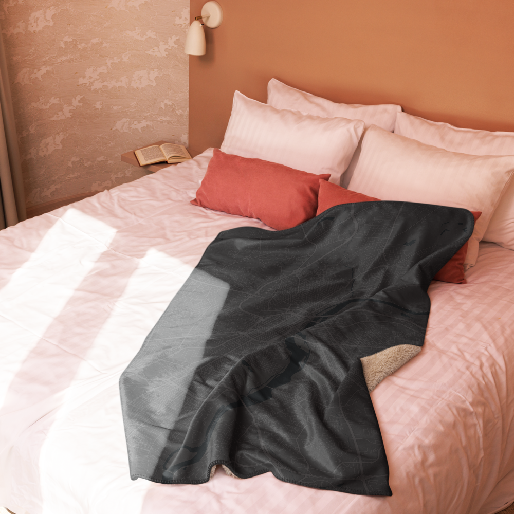 RVA MAP | DARK | Sherpa blanket