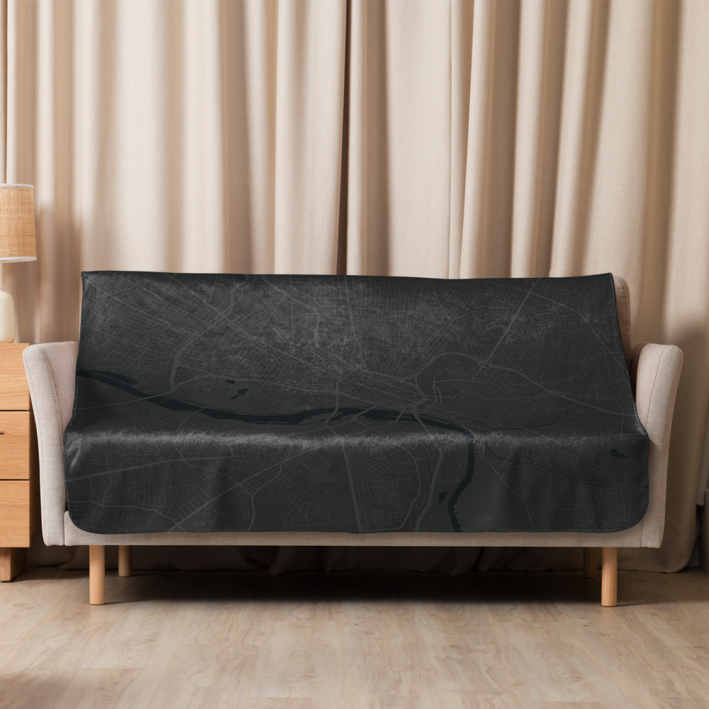 RVA MAP | DARK | Sherpa blanket