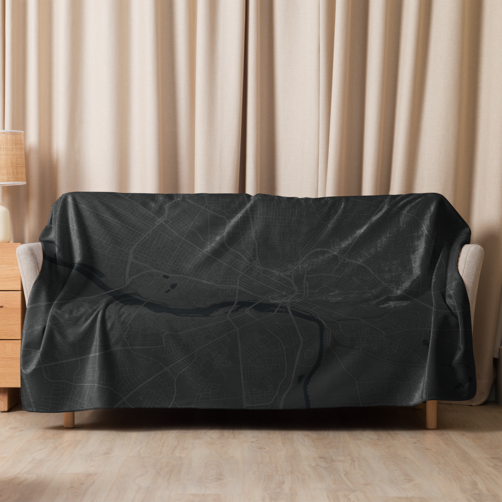 RVA MAP | DARK | Sherpa blanket