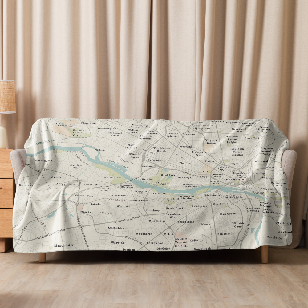 RVA MAP | CLASSIC | Sherpa blanket