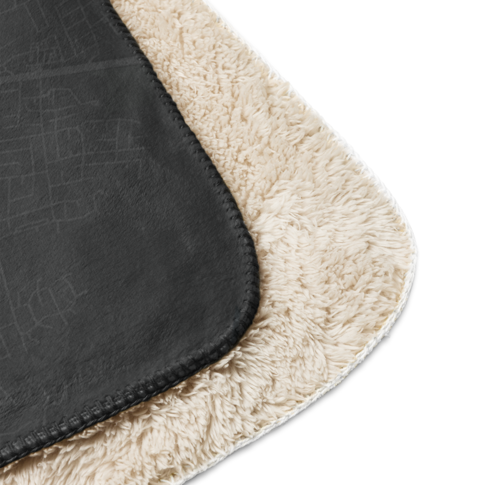RVA MAP | DARK | Sherpa blanket