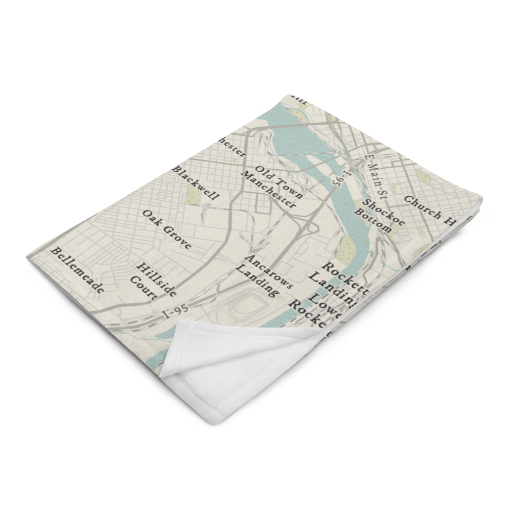RVA MAP | CLASSIC | Throw Blanket
