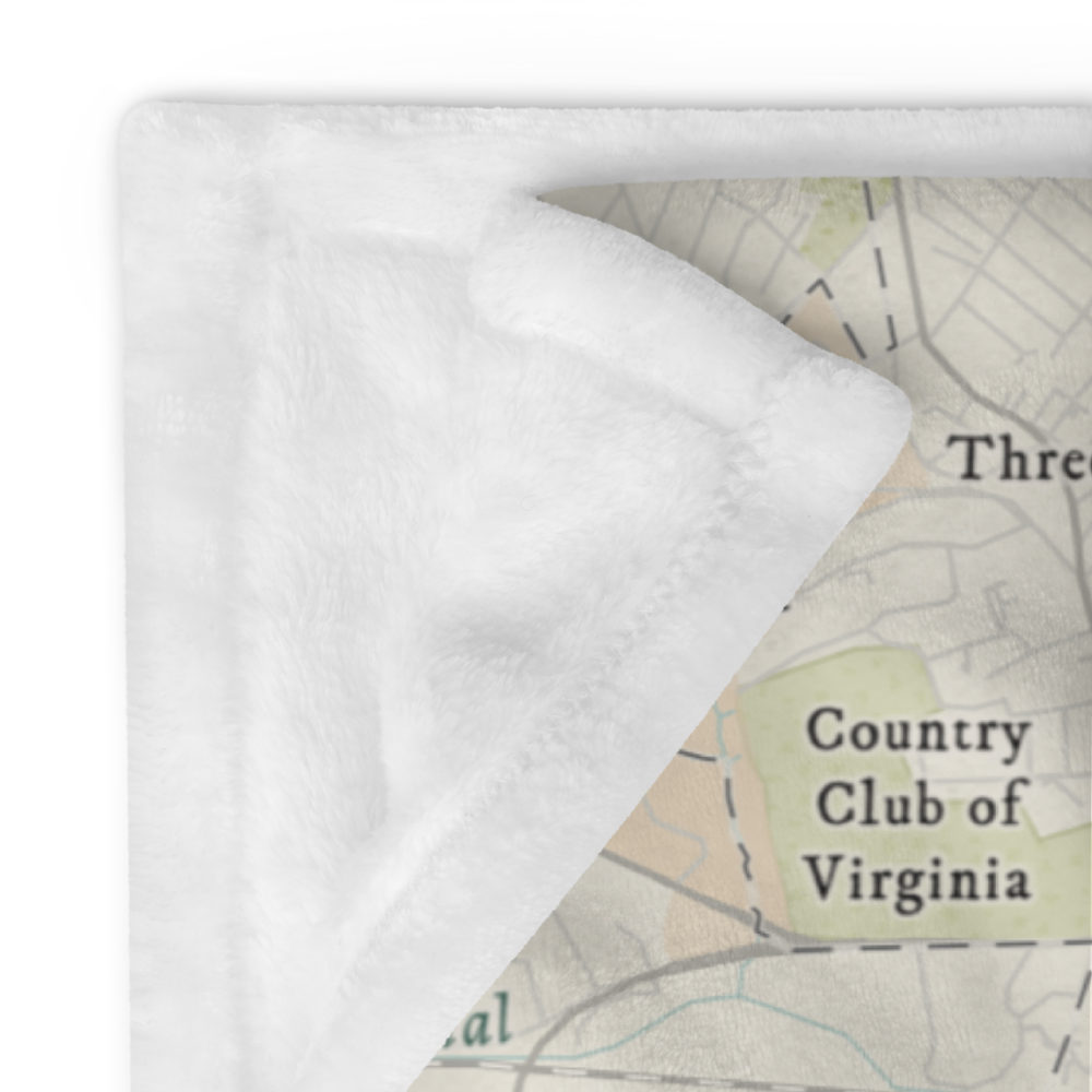 RVA MAP | CLASSIC | Throw Blanket