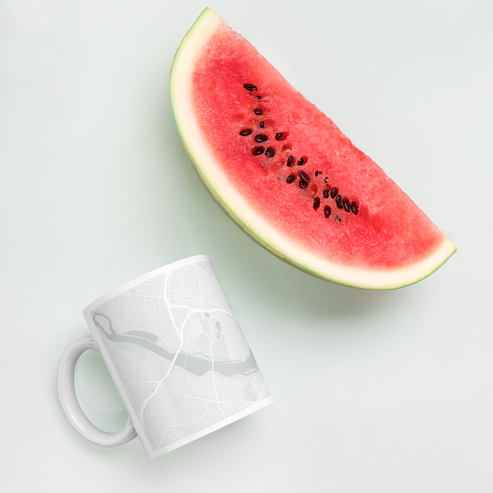 RVA MAP | LIGHT | White Mug (11 oz, 15 oz, and 20 oz options)